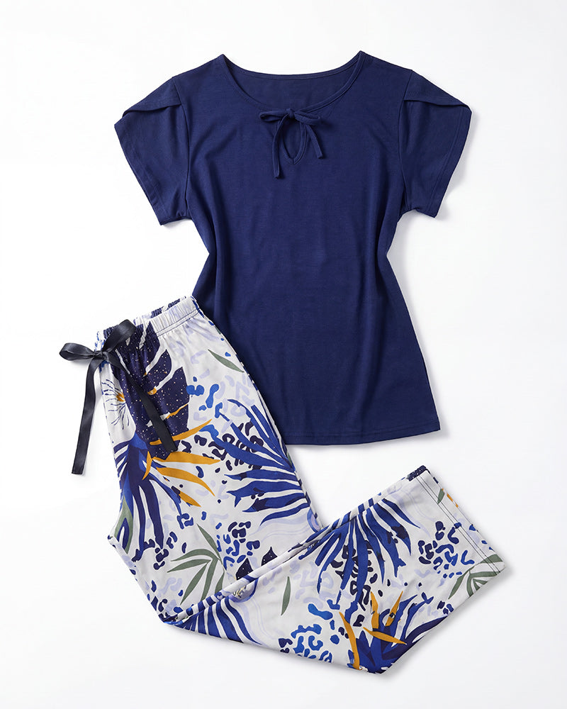 Pajama Set Tree Leaves 807