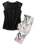 Pajama Set Fly Hearts 805