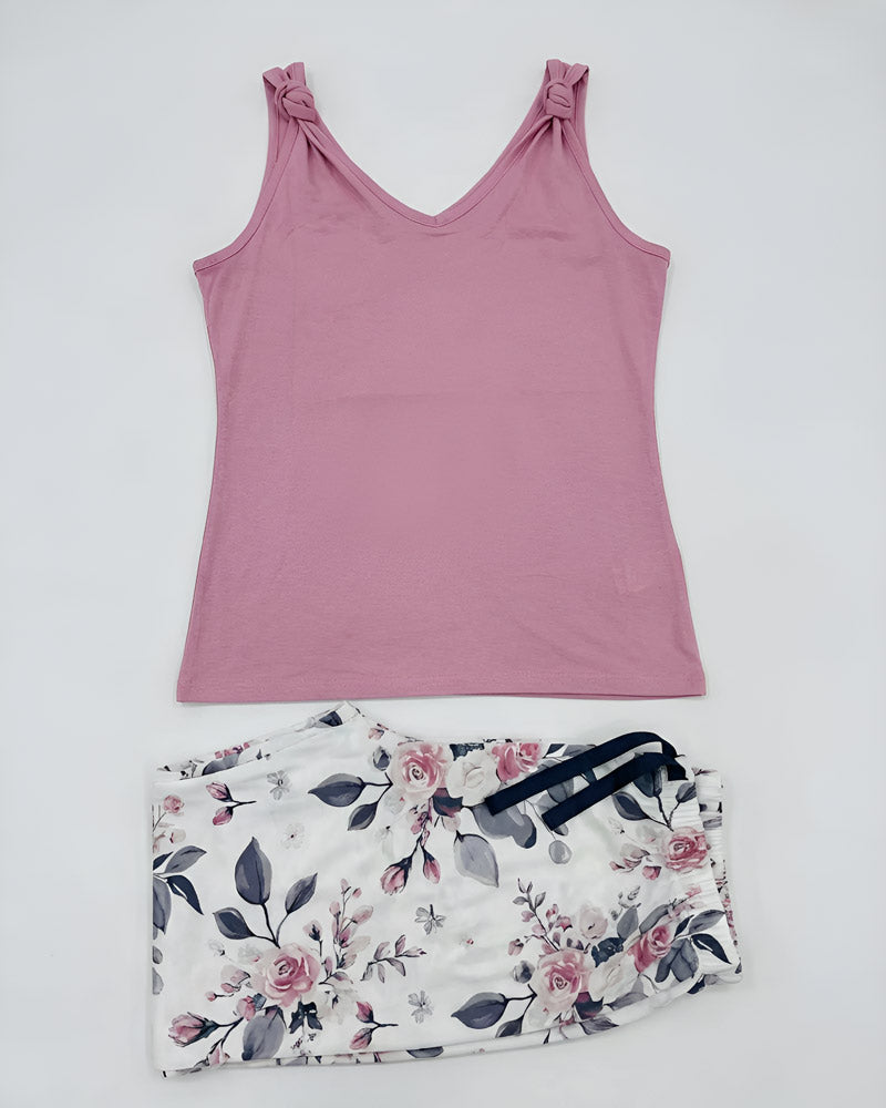 Pajama Set Rose Flowers 803