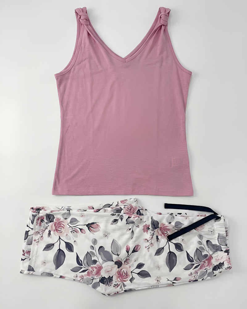 Pajama Set Rose Flowers 803