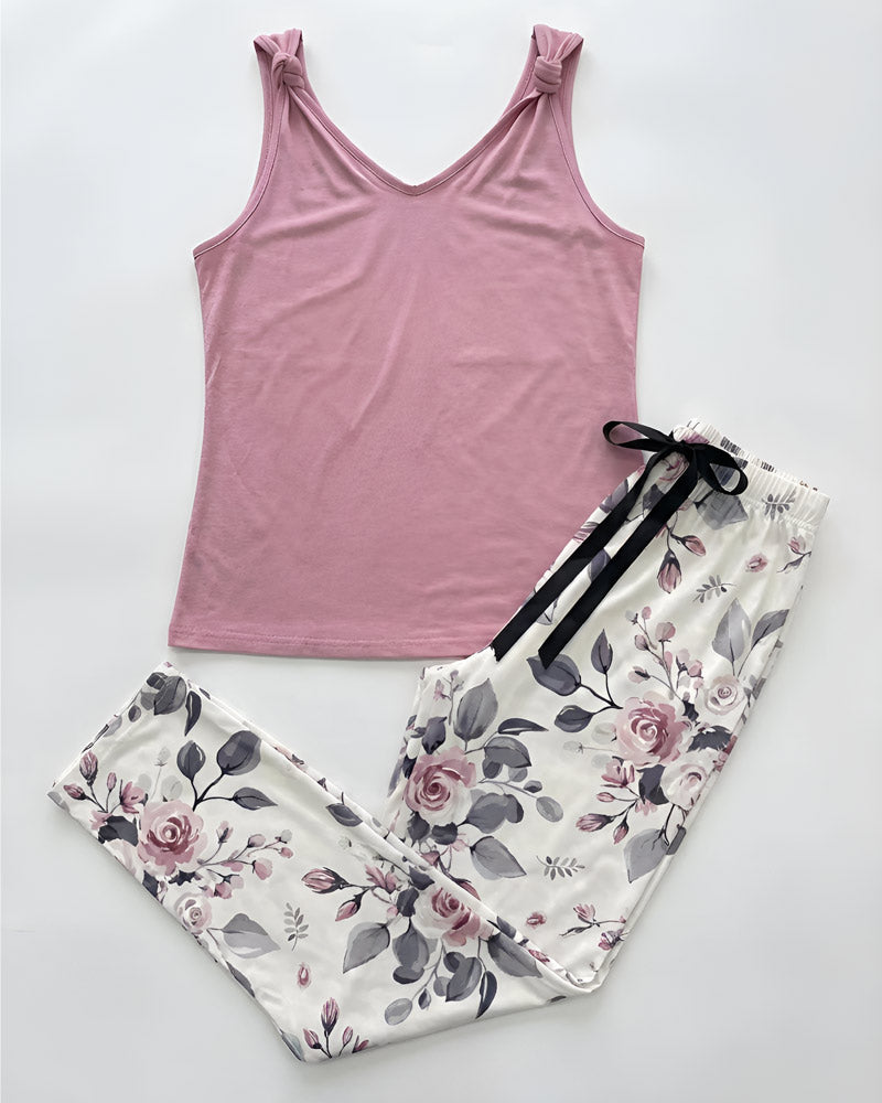 Pajama Set Rose Flowers 803