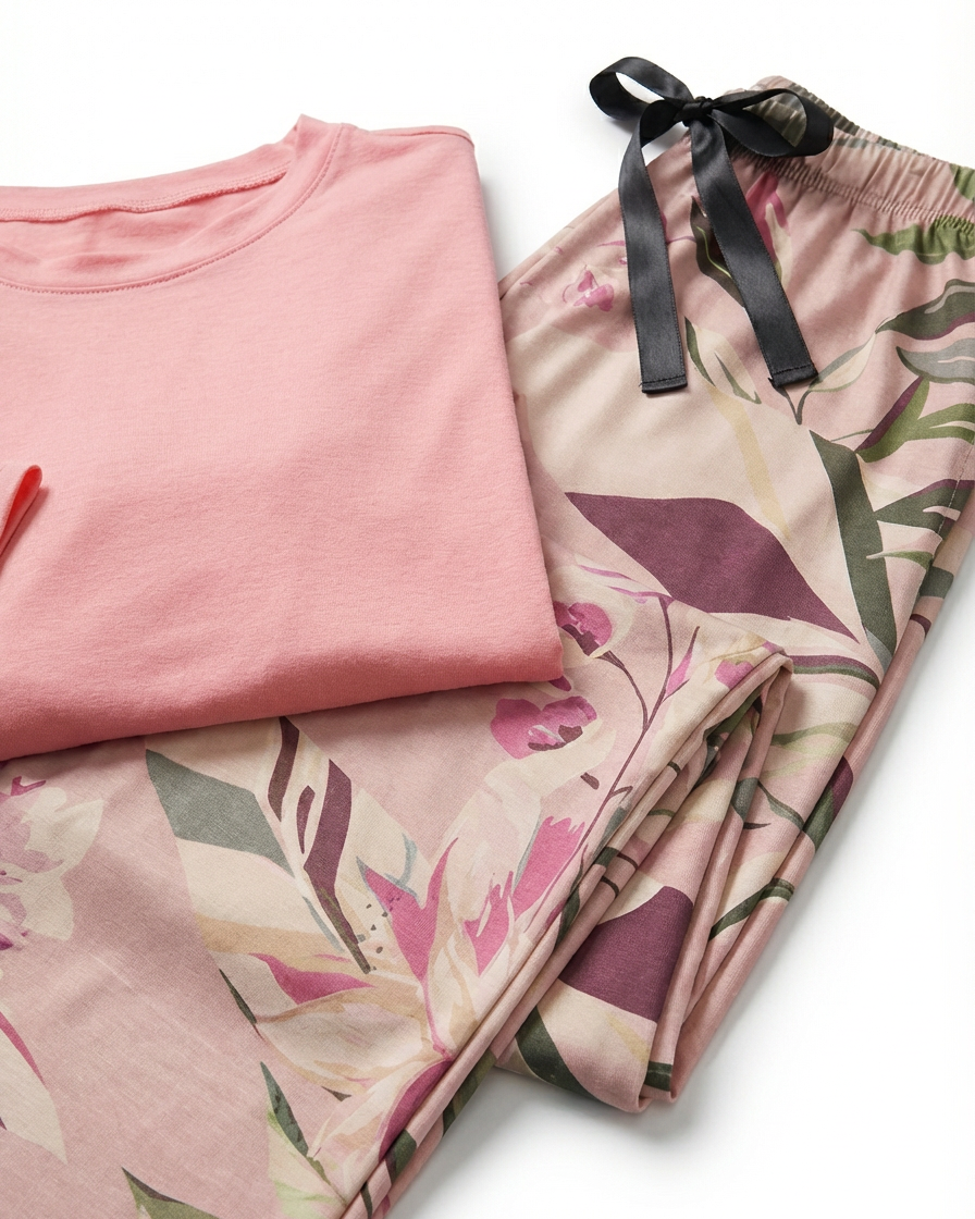 Pajama Set Tree Leaves 802