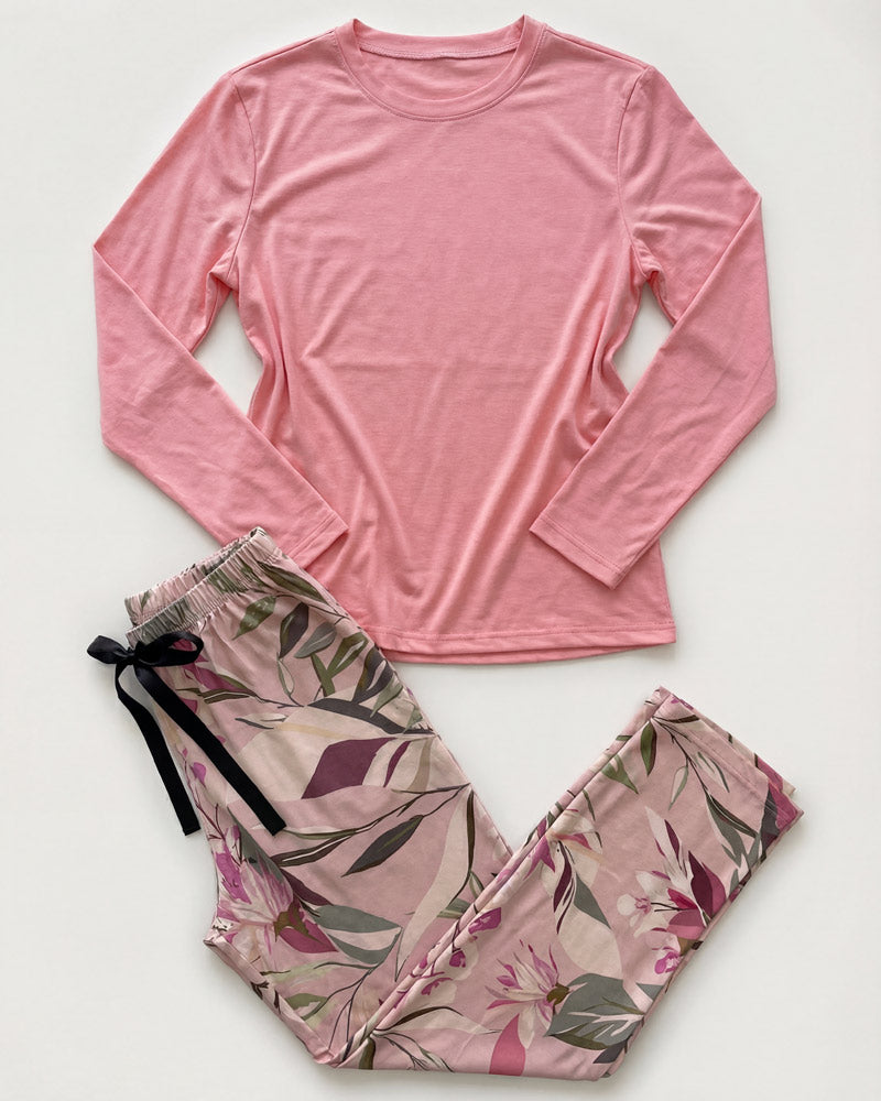 Pajama Set Tree Leaves 802
