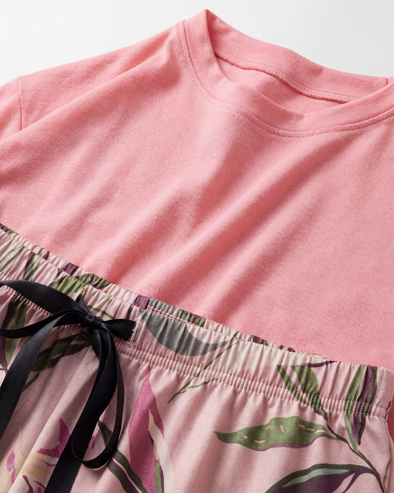 Pajama Set Tree Leaves 802