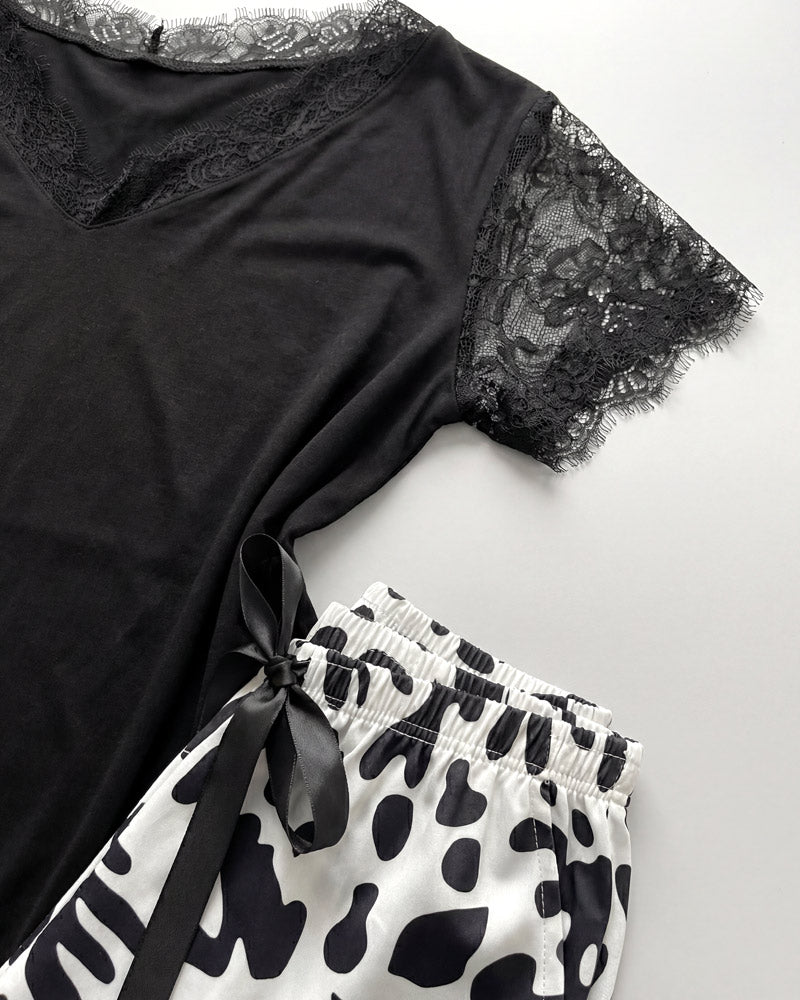 Pajama Set Black Mood 804