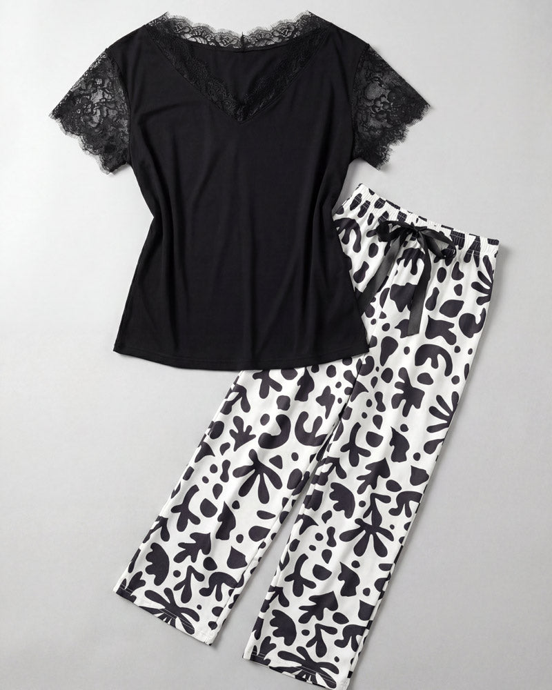Pajama Set Black Mood 804