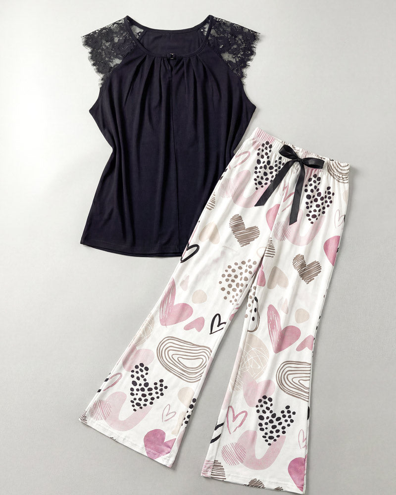 Pajama Set Fly Hearts 805